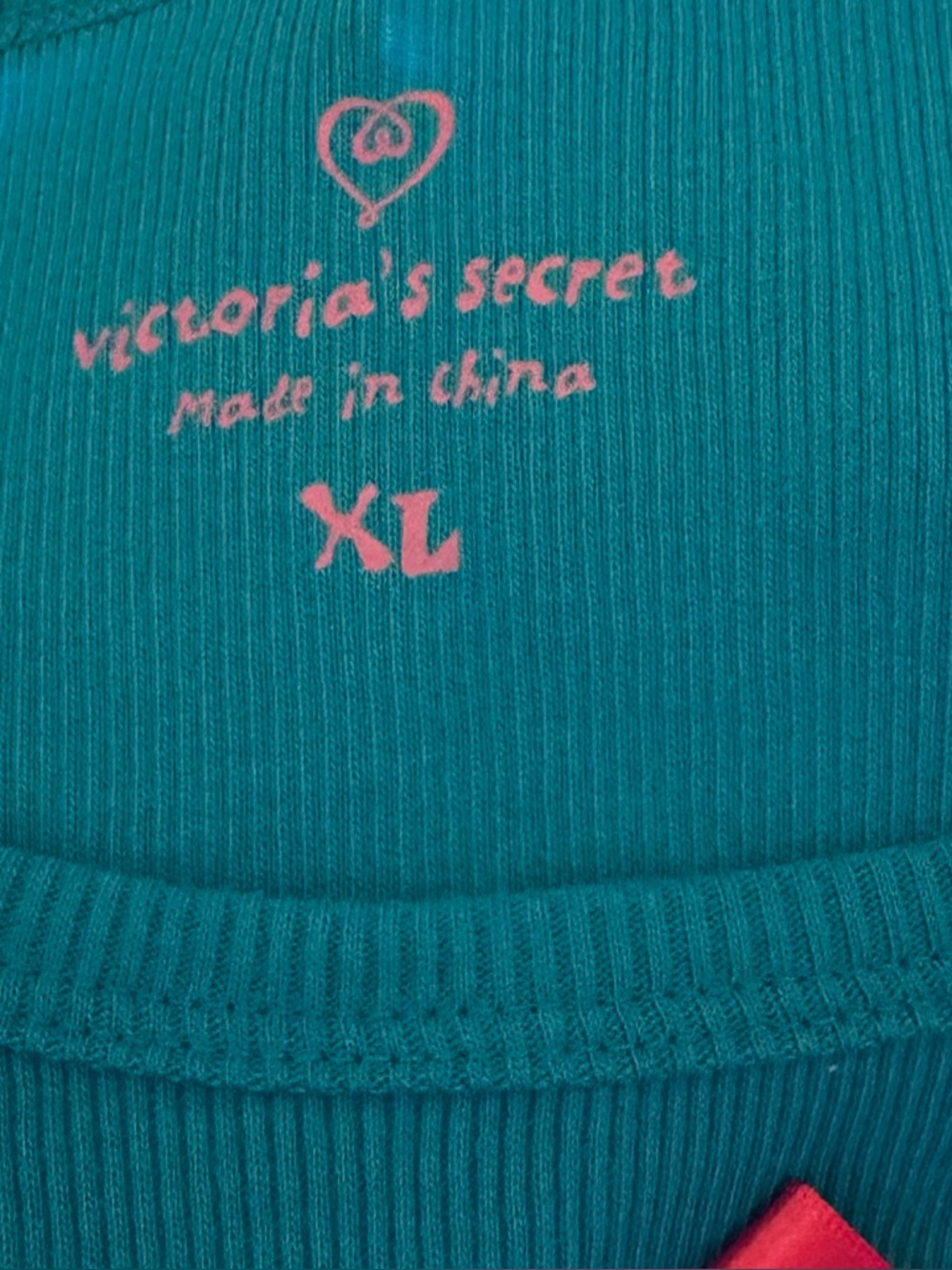 Victoria's Secret pajama set Blue Tank with Skull Pink Bow pants rock on guitar - Picture 2 of 12